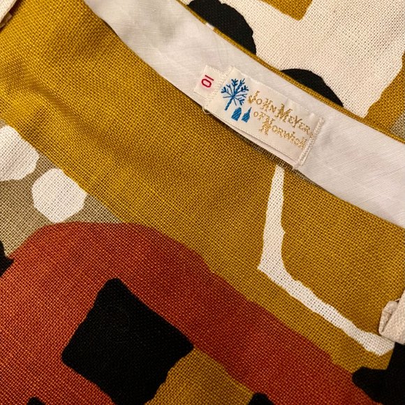 RARE 1960s VINTAGE JOHN MEYER Linen Skirt in PERFECT Condition - Never Worn - Picture 4 of 7